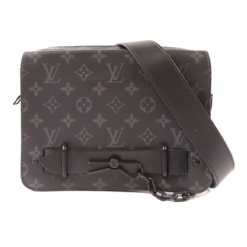 LOUIS VUITTON（LV） Borsa a tracolla Louis Vuitton LV Steamer M45585 Monogram Eclipse nera