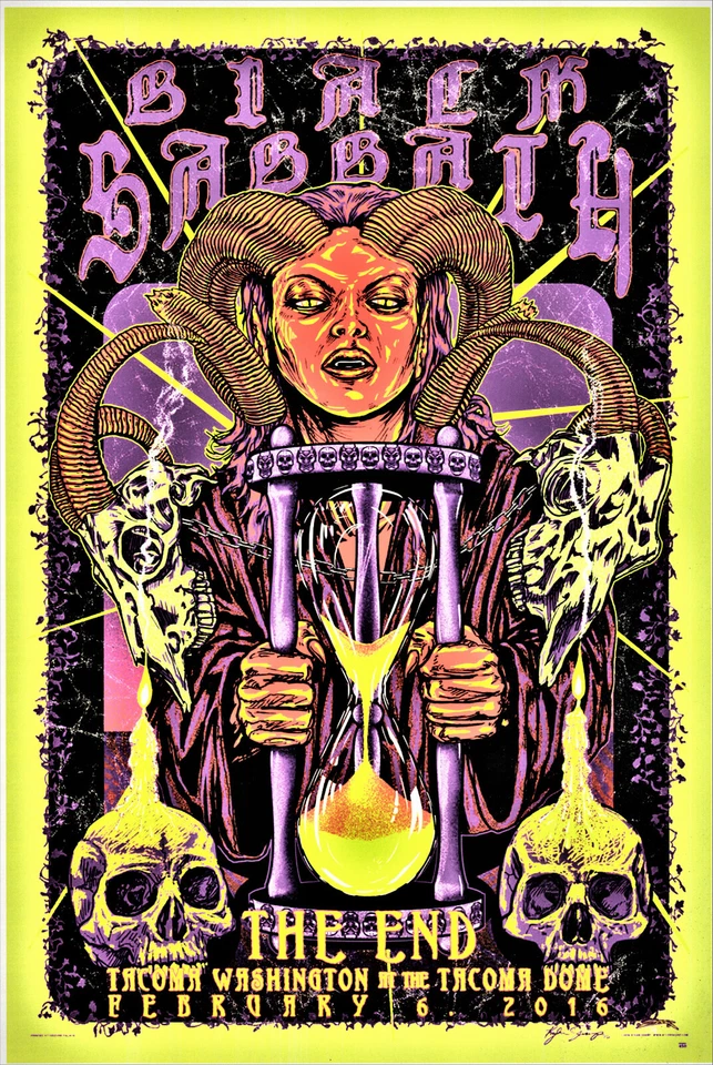 Black Sabbath CONCERT POSTER 12"x18" Free shipping - Image 1 of 1