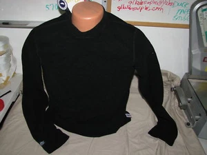 small adult pullover solid black sweatshirt X-static - Picture 1 of 1