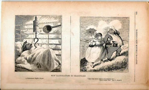 COMEDIC PRINT - NEW ILLUSTRATIONS TO SHAKESPEARE 2 - Picture 1 of 1