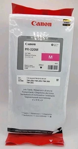 NEW Canon PFI-320M OEM Magenta Ink Expired 11/2021 TM-200 TM-205 TM-300 TM-305 - Afbeelding 1 van 3