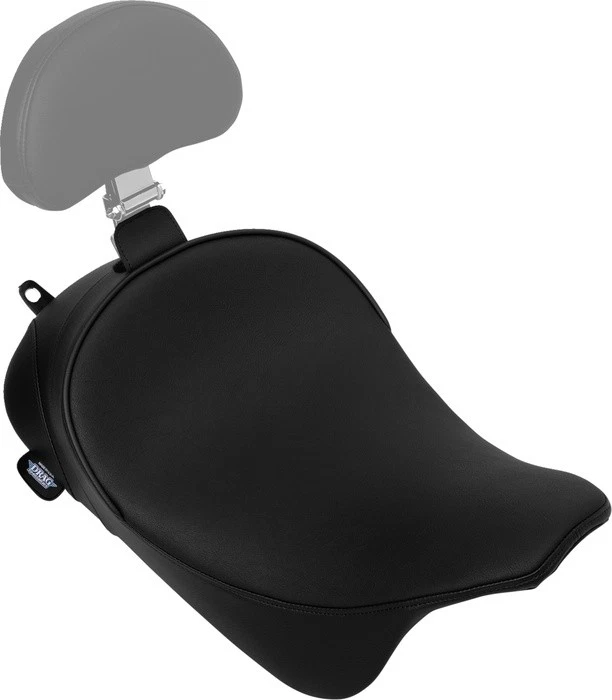 DS Solo Seat With EZ Glide II Backrest Receiver Harley Davidson - Imagem 1 de 1
