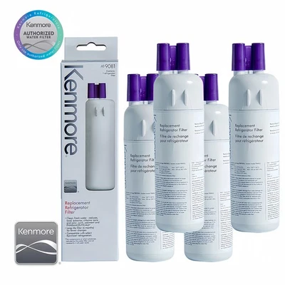 4-Pack Kenmore 9081 469081 46-9930 Replacement Refrigerator Ice Water Filter