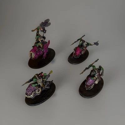 Warhammer 40K Orks Squighog Boyz Squad X5 Construido Pintado Lote C Foto 1 de 4