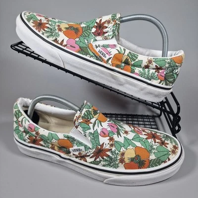 Vans Trainers Womens Size 6.5 Slip On Tropical Floral Hawaiian Holiday Comfort - Image 1 of 4