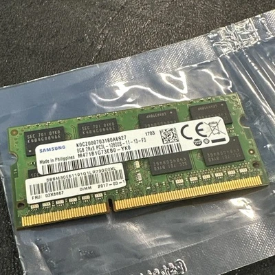 Samsung 8GB DDR3L PC3L-12800 2Rx8 SO-DIMM Laptop RAM M471B1G73EB0-YK0 - Image 1 of 3