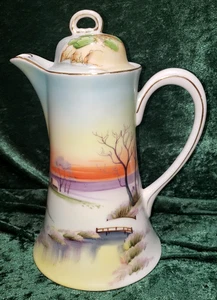 VINTAGE NIPPON JAPAN KAKAO TEEKANNE SCENIC - Bild 1 von 5