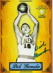 DECASED LAKERS GUARD DICK GARMAKER SIGNED CUSTOM CARD RARE - Bild 1 von 2
