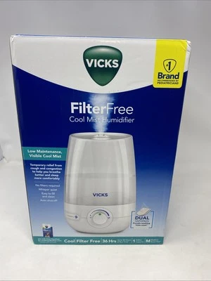Vicks 1 Gallon Filter Free Cool Mist Ultrasonic Humidifier See Description! - Image 1 of 4