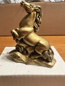 Vintage italienischer Stil original schwere massive Bronze Pferd Statue Vintage - Bild 1 von 7