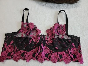 Sujetador Torrid Curve talla 2 negro transparente con aros - Imagen 1 de 11
