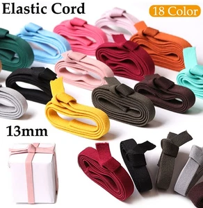 13mm Flat Elastic Cord Stretch Strap Bands For Sewing Mask Clothes DIY 18 Colors - Picture 1 of 25