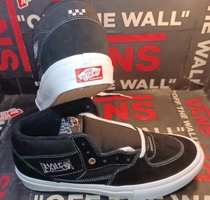 Vans Men's 13 Skate Half Cab Classic Black/White Canvas Suede VN0A5FCDY28 - Picture 1 of 13