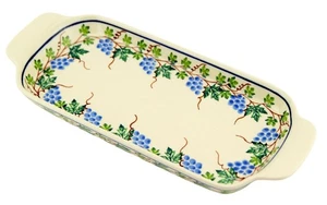 Polnische Keramik Serviertablett von Zaklady Boleslawiec - 13,5" lang - Made in Poland - Bild 1 von 4