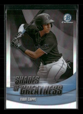 Yiddi Cappe 2022 Bowman Chrome Shades of Greatness Miami Marlins #SG-26 - Image 1 of 2