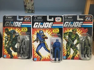 GI JOE 25TH ANNIVERSARY RANGER STALKER, Firefly, and Cobra Commander figures - Picture 1 of 6
