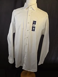Sz 2XL Men's Shirt. White Long Sleeve Button Up Wrinkle Resistant. New - Picture 1 of 8