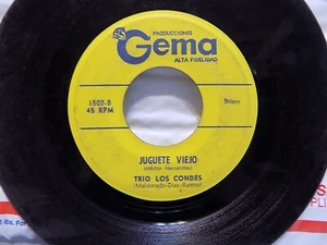 TRIO LOS CONDES Juguete Viejo/ ANTES LOS OJOS DEL MUNDO GEMA VINTAGE 45 - Picture 1 of 2