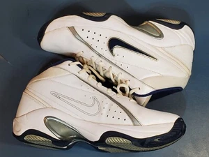 Nike Herren 9,5 US / 43 EU Basketballschuhe Overplay IV Weiß Leder 318853-141 - Bild 1 von 15