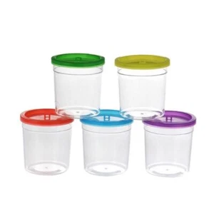 Betta Cup. Plastic Fish Tank with cover. Betta display 2.76" Diameter 3.15" H - Picture 1 of 6