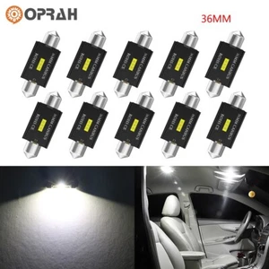 10x 36mm 1860 Bright White LED Car Interior Canbus Dome Map Festoon Light Bulbs - Bild 1 von 6
