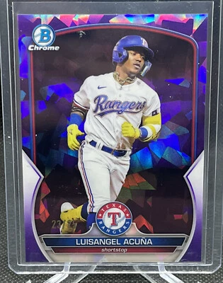 2023 Bowman Chrome Sapphire LUISANGEL ACUNA Purple Refractor 23/25 🔥 - Image 1 of 2