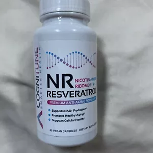 NR + Resveratrol Supplement - Increase NAD DNA & Cellular Health Longevity 04/25 - Picture 1 of 2