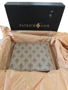 Vintage Patrick Cox Bifold Wallet In Original Box Genuine Leather Made In Italy - Picture 1 of 10