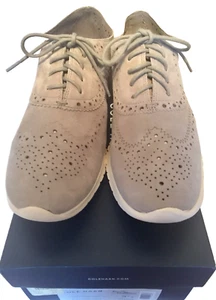 COLE HAAN Zerogrand Wing Oxford Womens 9.5 Suede D44059 Gray Ironstone MSRP $200 - Picture 1 of 9