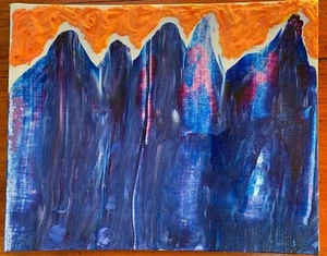quarantine pandemic PAINTING primitive outsider art franz kline jackson pollock - Picture 1 of 6