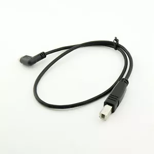 10x USB Type C 3.1 Male Right Angle to USB 2.0 B Male Cable Printer Scanner 50cm - Picture 1 of 5