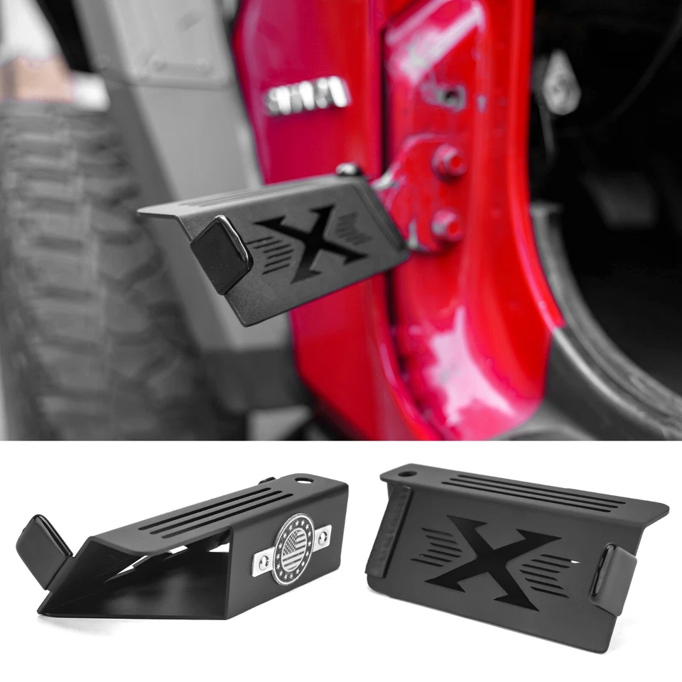 США Wrangler стальные передние ножные колышки опора педаль для 2007-2025 Jeep Wrangler JK JL - Изображение 1 из 4