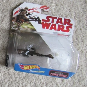 NIP Hot Wheels Star Wars Speeder Bike Starships Disney with Stand - Picture 1 of 3
