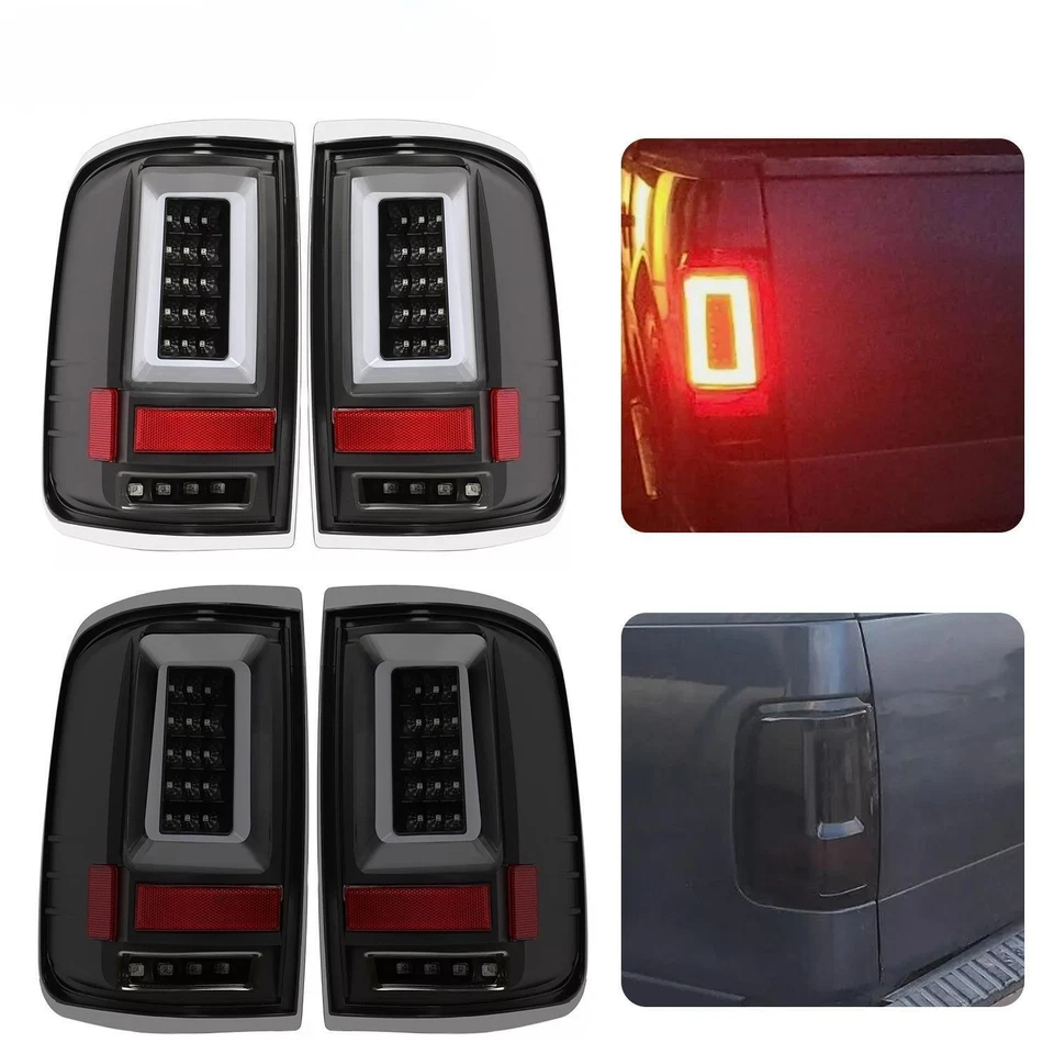 Smoked / Clear LED Tail Lights For Ford F150 F-150 2004-2008 Rear Brake Lamps - Image 1 of 1