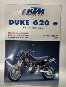 OEM 4rd Limited Edition 1997 KTM Duke 620 E Owners Handbook Manual 320517 - Picture 1 of 4