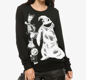 GOTHIC DISNEY NIGHTMARE BEFORE CHRISTMAS PULLOVER OOGIE AND HIS BOYS OBERTEIL GR. SM - Bild 1 von 3