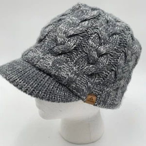 Bonnet femme Adidas tricot Billed Beanie gris - Photo 1/8