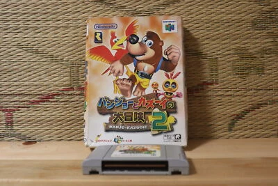 Banjo Kazooie 2 Daibouken w/box Japan Nintendo 64 N64 Very Good Condition! - Image 1 of 4