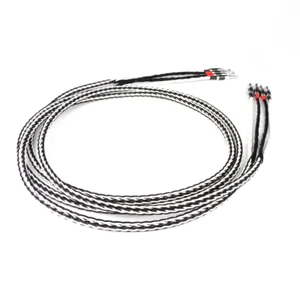 Par de cables de altavoz digital de audio HiFi de cobre 8 TC OCC enchufes banana enchapados en rodio - Imagen 1 de 7