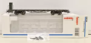 MÄRKLIN H0 Nr. 46280 Rungenwagen der K.Bay.Sts.B. 'SSml', dunkelgrün (M495) - Bild 1 von 3
