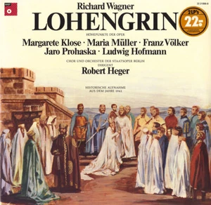 2LP WAGNER Lohengrin hlts KLOSE MULLER VOLKER PROHASKA HEGER 1942 BASF 22219968 - Picture 1 of 3