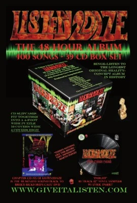 Listen2Daze: 48 Hour Concept Album 400 Songs 40CD BoxSet  Longest in History L2D - Image 1 of 4