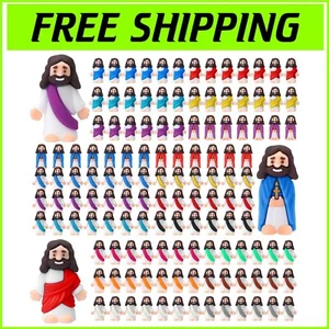 Cute Rubber Jesus Toys - 200 Pcs Easter Decorations and Gifts for Church Events - Picture 1 of 8