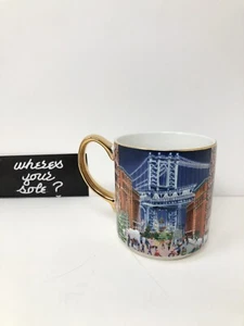 Anthropologie Holiday In The City 2024 4” Mug New York City Stoneware Cup 13 oz - Picture 1 of 14