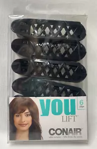 CONAIR YOU LIFT Fuller Hair, Black, 6 volumizing Hair clips, New - Picture 1 of 12