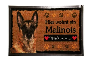 B-Ware Fußmatte Malinoi Malinois Fussmatte Fußabtreter Hundeteppich - Bild 1 von 1