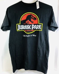 New Jurassic Park Life Finds A Way Mens Vintage Throwback T-Shirt - Size Medium - Picture 1 of 4