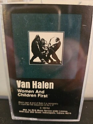 VAN HALEN Women And Children First 1980 CASSETTE TAPE DAVID LEE ROTH HARD ROCK - Image 1 of 4