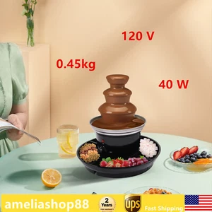 3 Ebenen Luxus Schokoladenfondue Brunnen kommerzieller Edelstahl Hersteller - Bild 1 von 13
