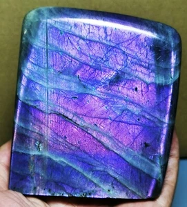 Polished Nice Rainbow Purple Flash Labradorite Spectrolite Freeform Reiki Stone - Picture 1 of 11